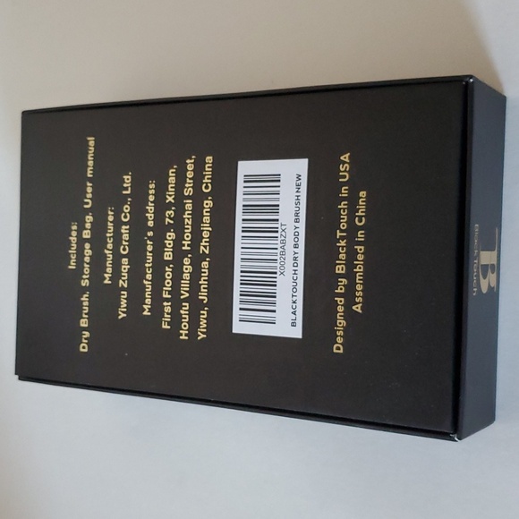New Black Touch Dry Body Brush - Picture 8 of 8